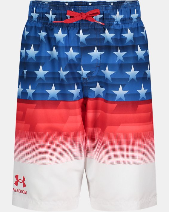 Boys' UA Americana Volley Shorts, Blue, pdpMainDesktop image number 0
